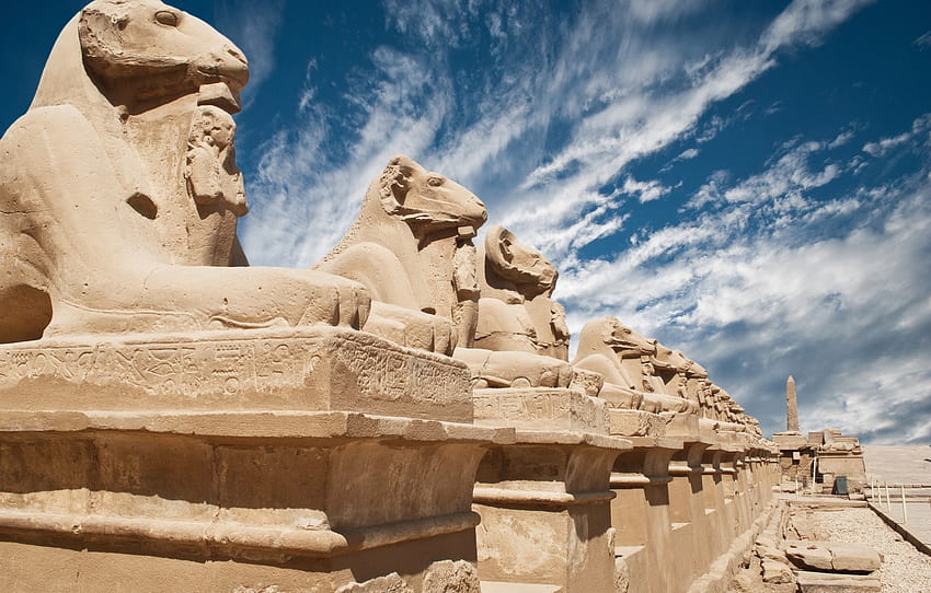 Egypt, wear, sculptures, old buildings for , section ÑÐ°Ð·Ð½Ð¾Ðµ, Old Egypt HD wallpaper